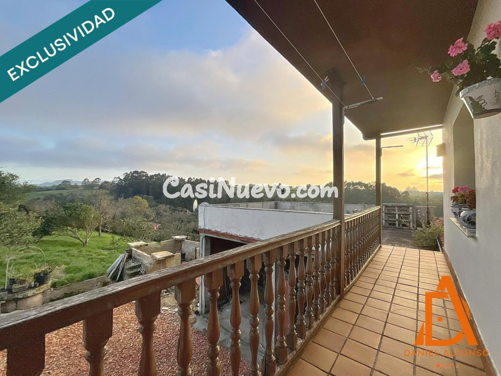 Chalet y 5000m² de finca con vistas al mar a 15 min de Gijón - foto 4