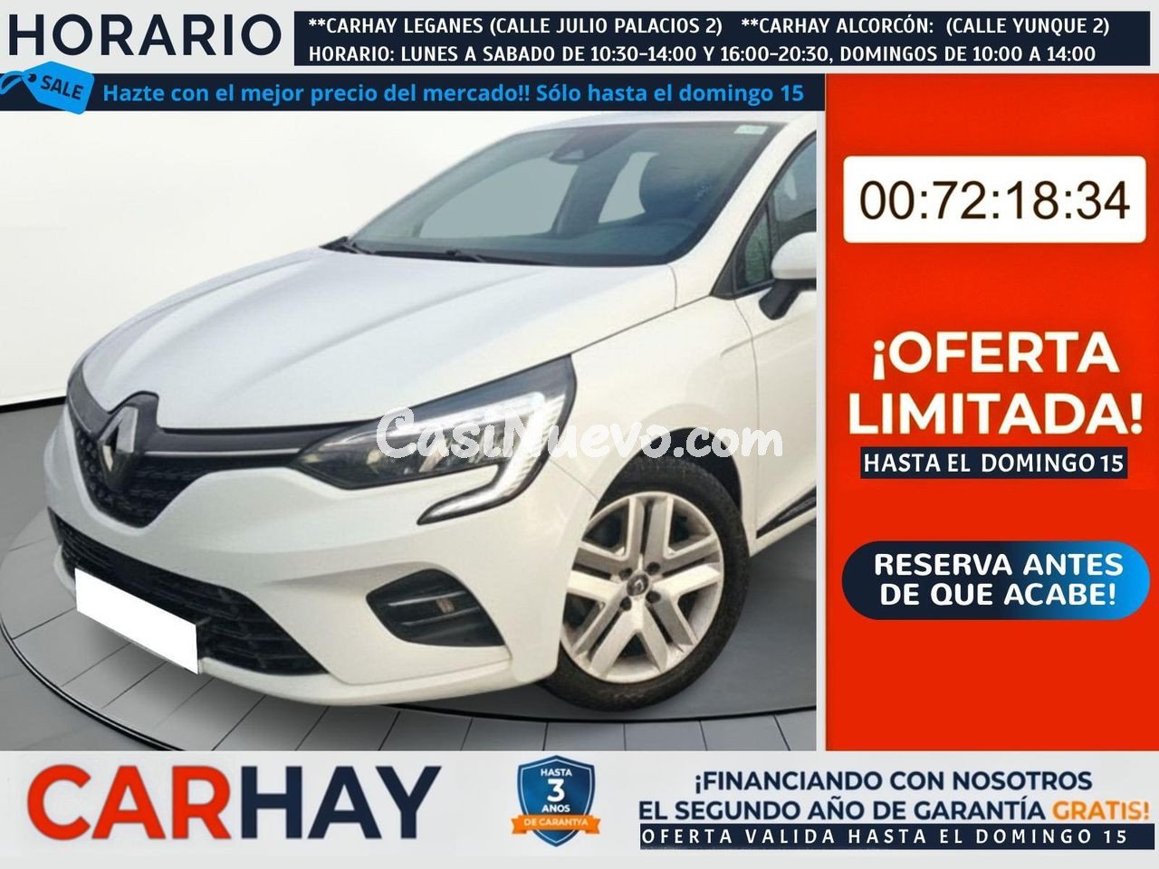 Renault Clio Intens E-Tech Híbrido 104 kW (140CV)