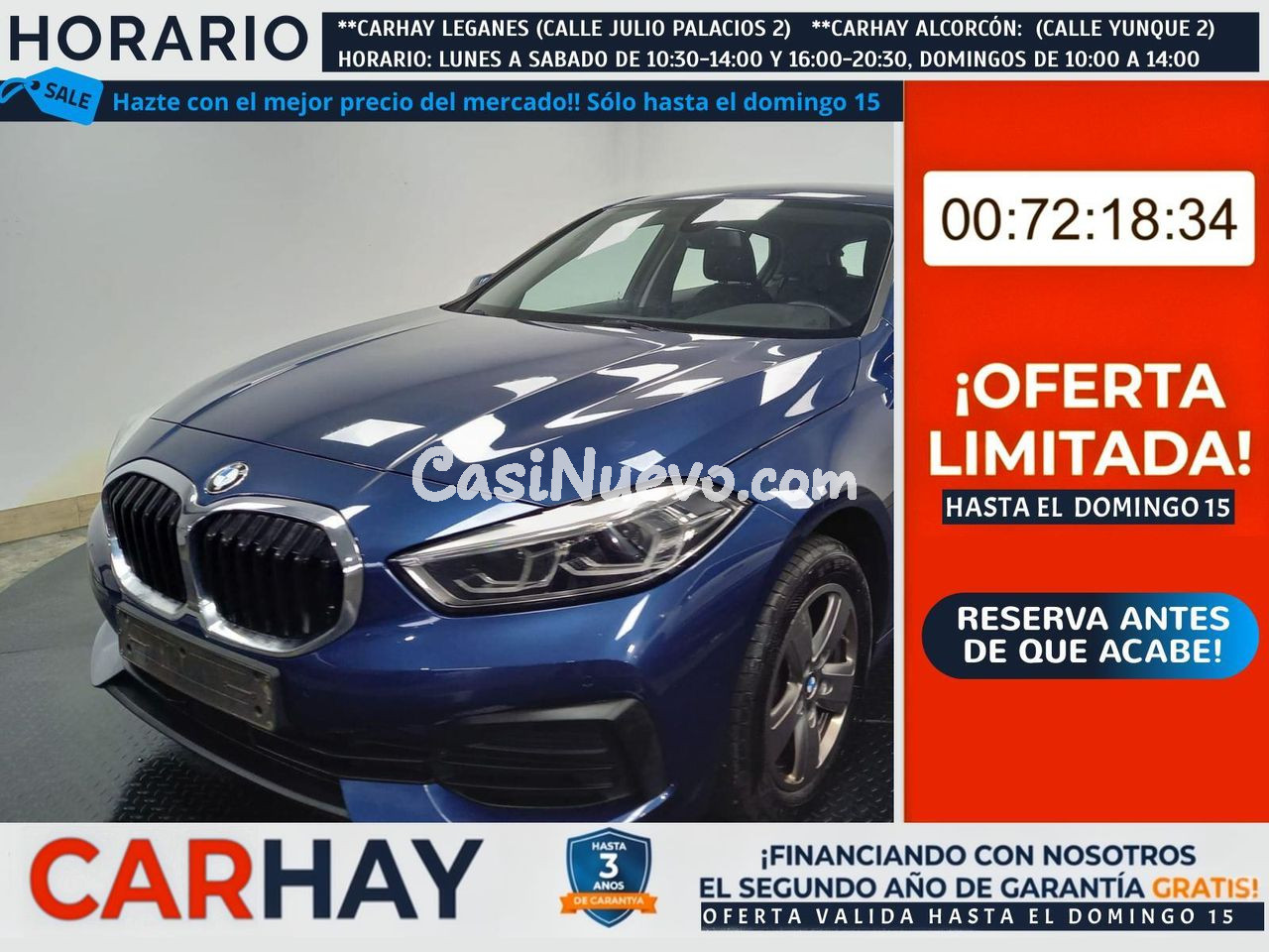 BMW SERIE 1 REEKS HATCH 116D (85 KW) 5D