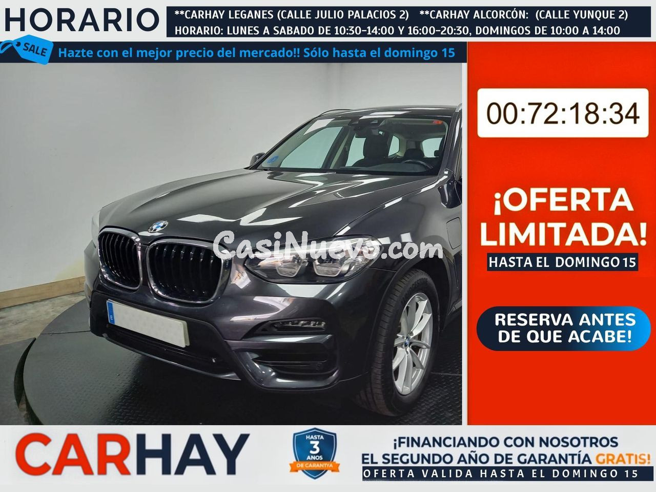 BMW X3 XDRIVE 30 E XLINE 2.0 290CV AT8 E6D