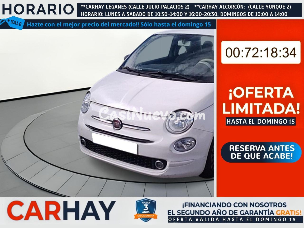 FIAT 500 1.2 8v 51kW (69CV) Pop