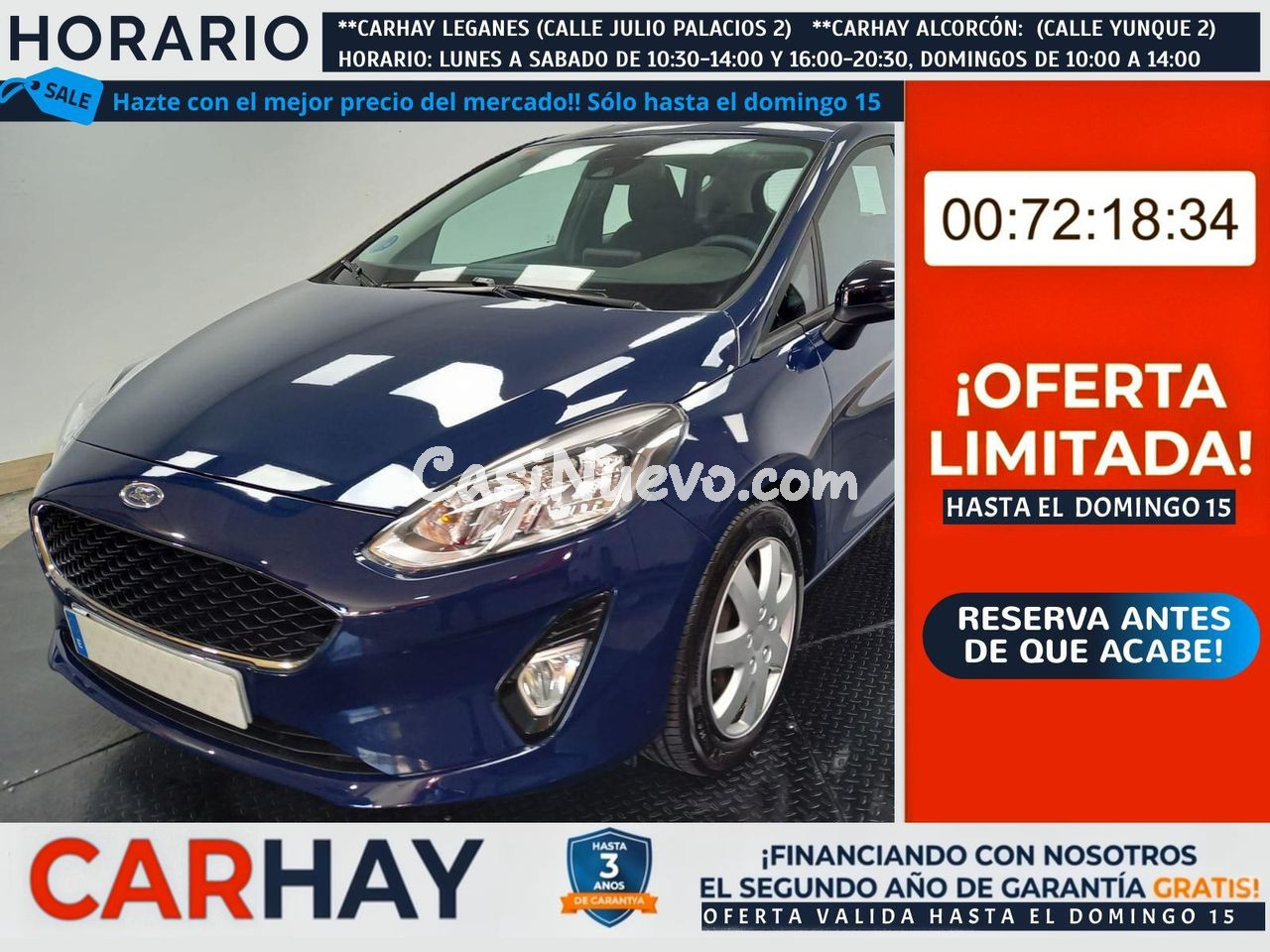 FORD FIESTA 1.0 ECOBOOST MHEV 92KW (125CV) TREND 5P