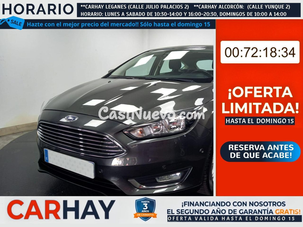 FORD FOCUS BERLINA TITANIUM 1.0 ECOBOOST 125CV BVM6
