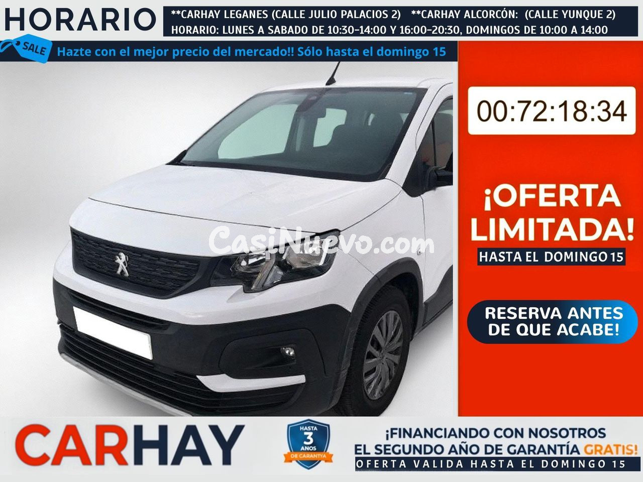 PEUGEOT RIFTER COMBI ACTIVE PACK BUSIN. STANDARD