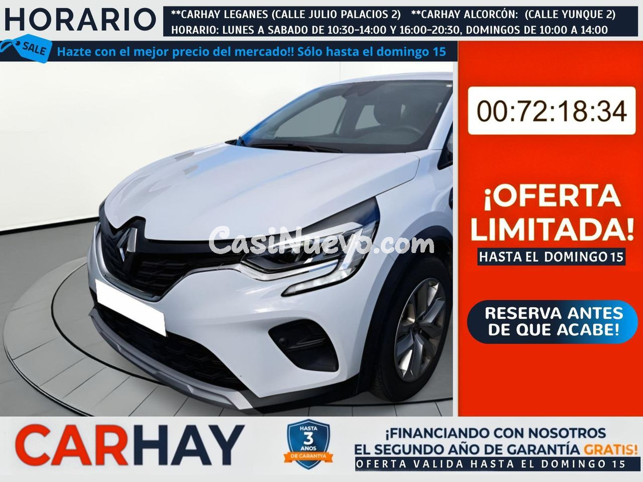 RENAULT CAPTUR Intens Tce 74kw (100cv) Glp