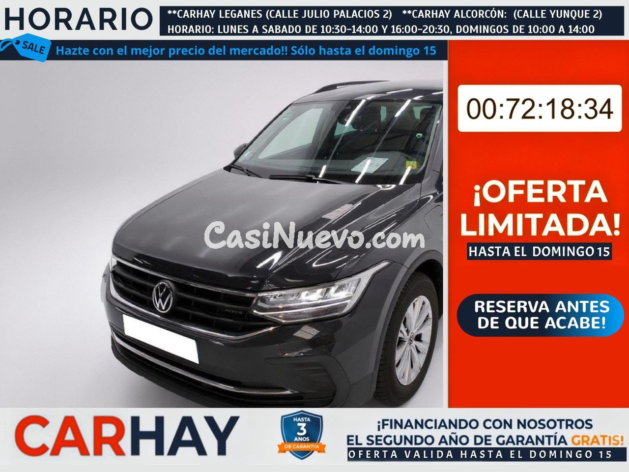 VOLKSWAGEN TIGUAN SUV 1.4 eHybrid 245 DSG6 Life Business