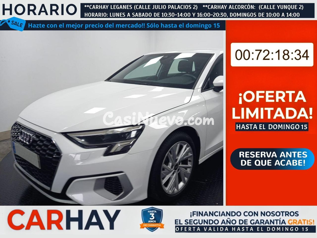 AUDI A3 SPORTBACK ADVANCED 30 TFSI 81KW S TRONIC