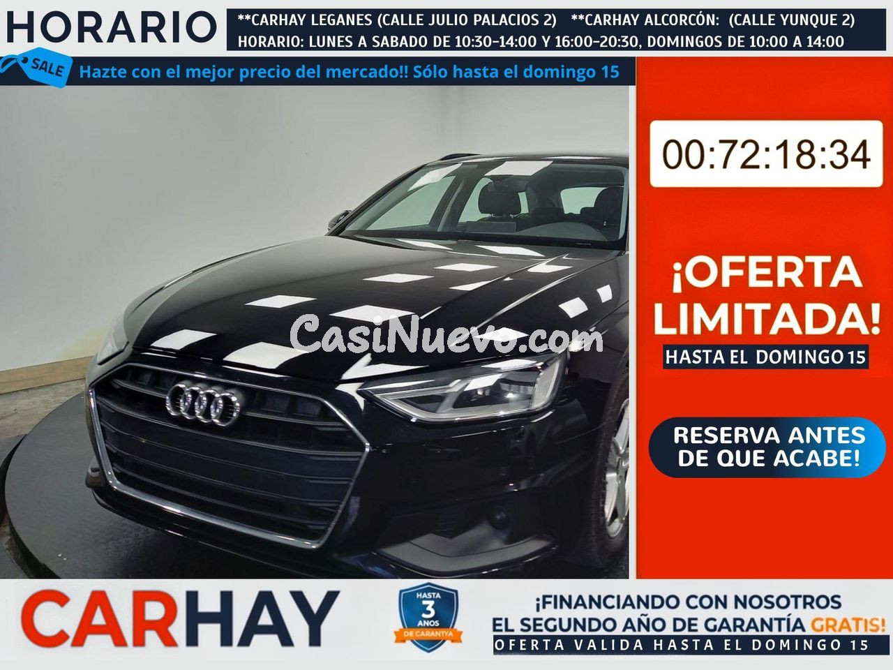 AUDI A4 Avant 35 TFSI 150ch S tronic 7 HIBRIDO