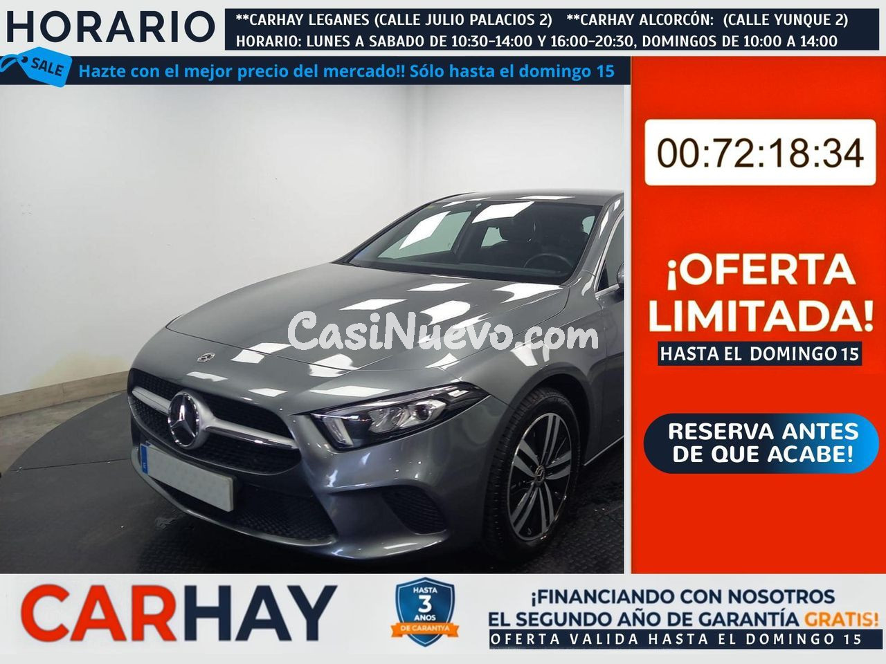 MERCEDES CLASE A 250 E (177.086) 1.3 220CV AT8 E6D