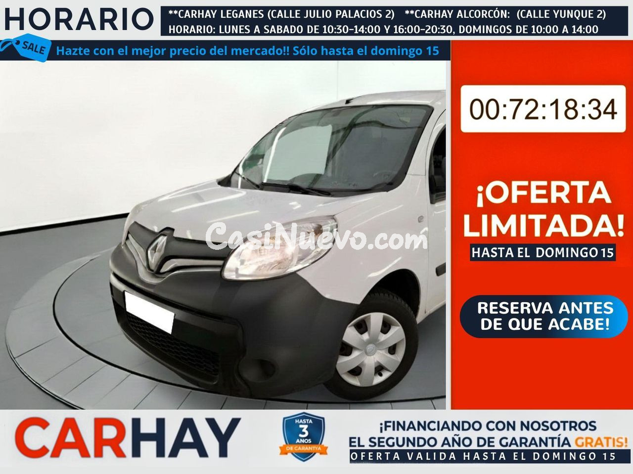 Renault Kangoo Furgon EXPRESS 3 PLAZAS 1.5 DCI 90CV BVM5 E6