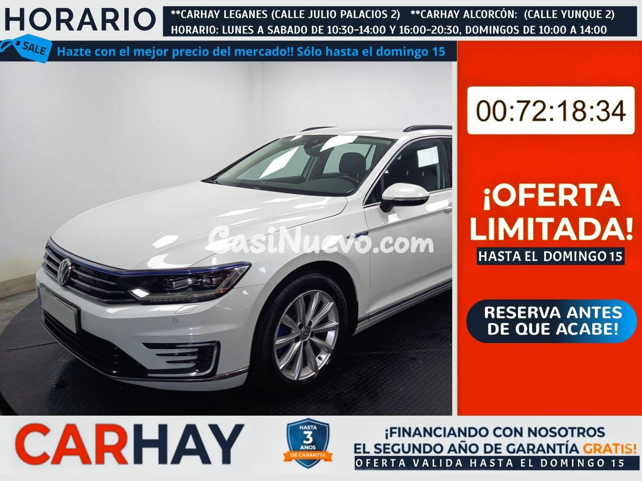VOLKSWAGEN PASSAT VAR GTE 1.4 TSI BUSINESS PLUG-IN HYBRID