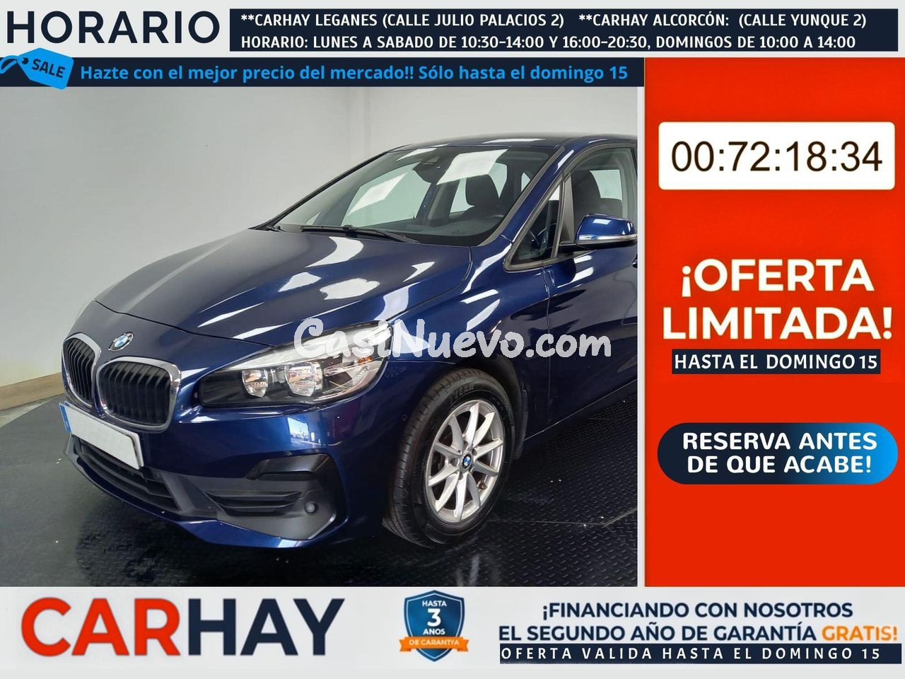BMW SERIE 2 ACTIVE TOURER 216 D ADBLUE (EU6D-TEMP)