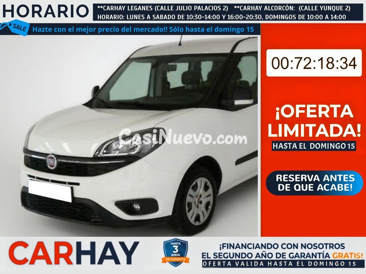 FIAT DOBLÓ CARGO COMBI N1 SX 1.3 MJET 70KW (95CV)