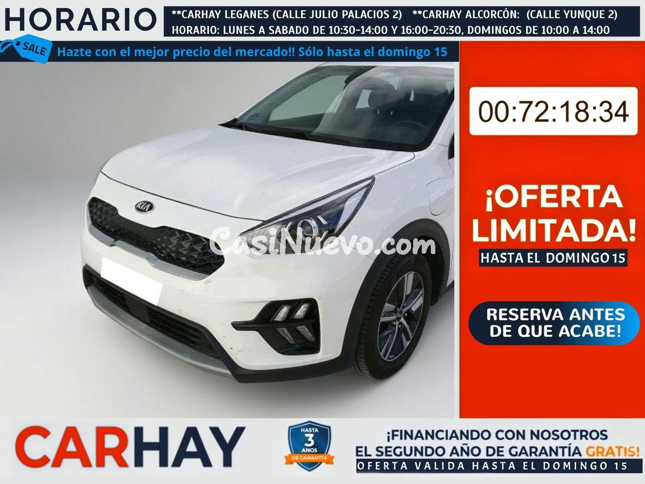 KIA NIRO crossover 1.6 GDi PHEV 104kW (141CV)