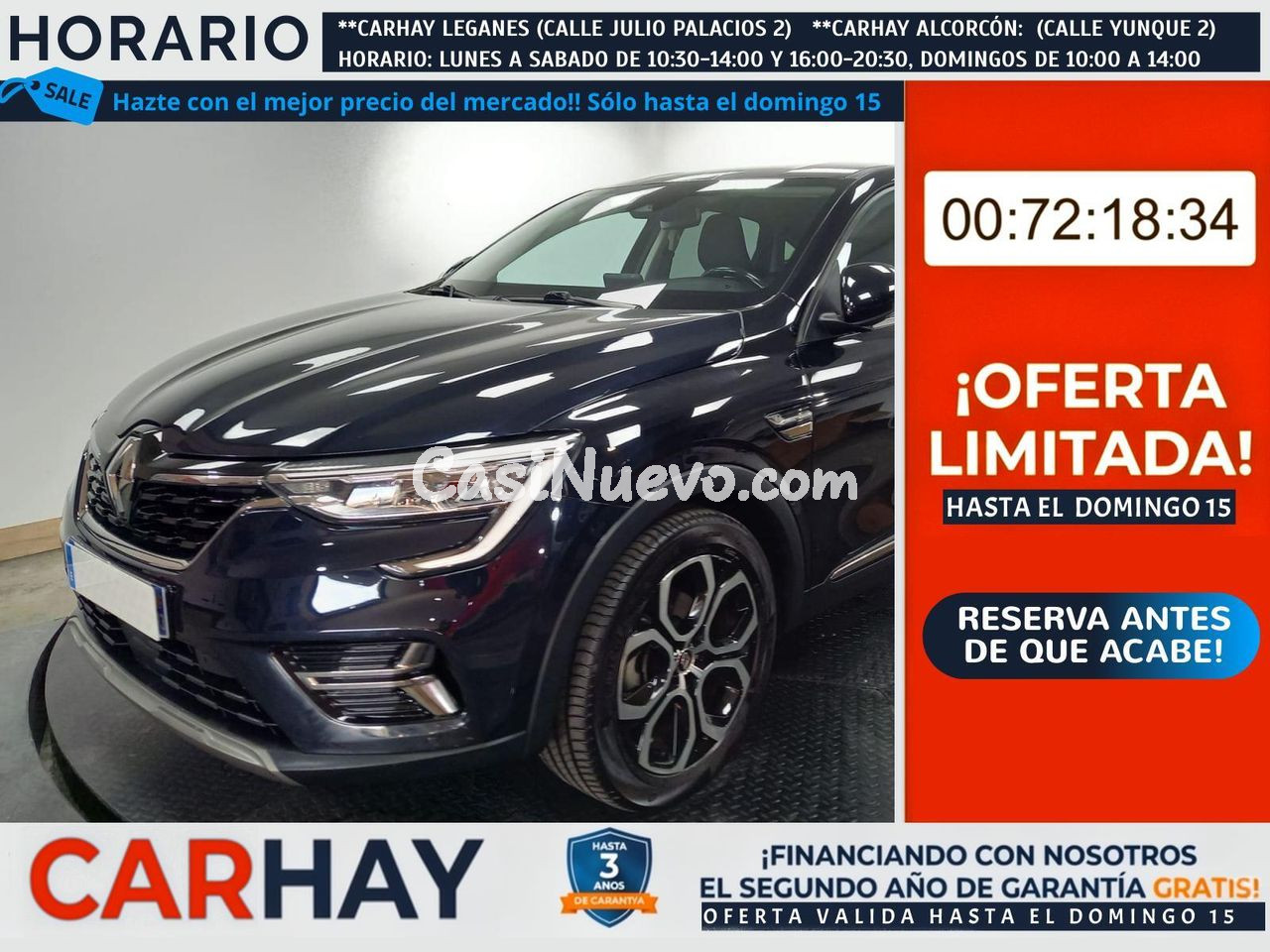RENAULT ARKANA INTENS 1.6 E-TECH HYBRID 145CV BVA6 E6D
