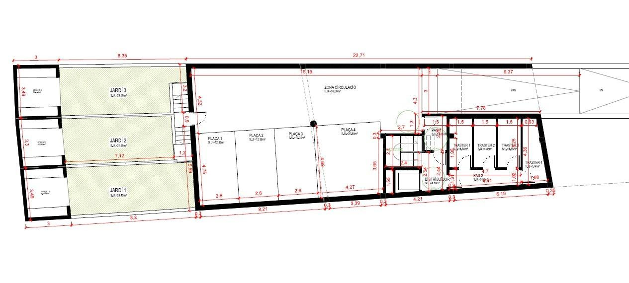 SOLAR EN VENTA EDIFICABLE CON PROYECTO HECHO, DE 4 VIVIENDAS Y GARAJE