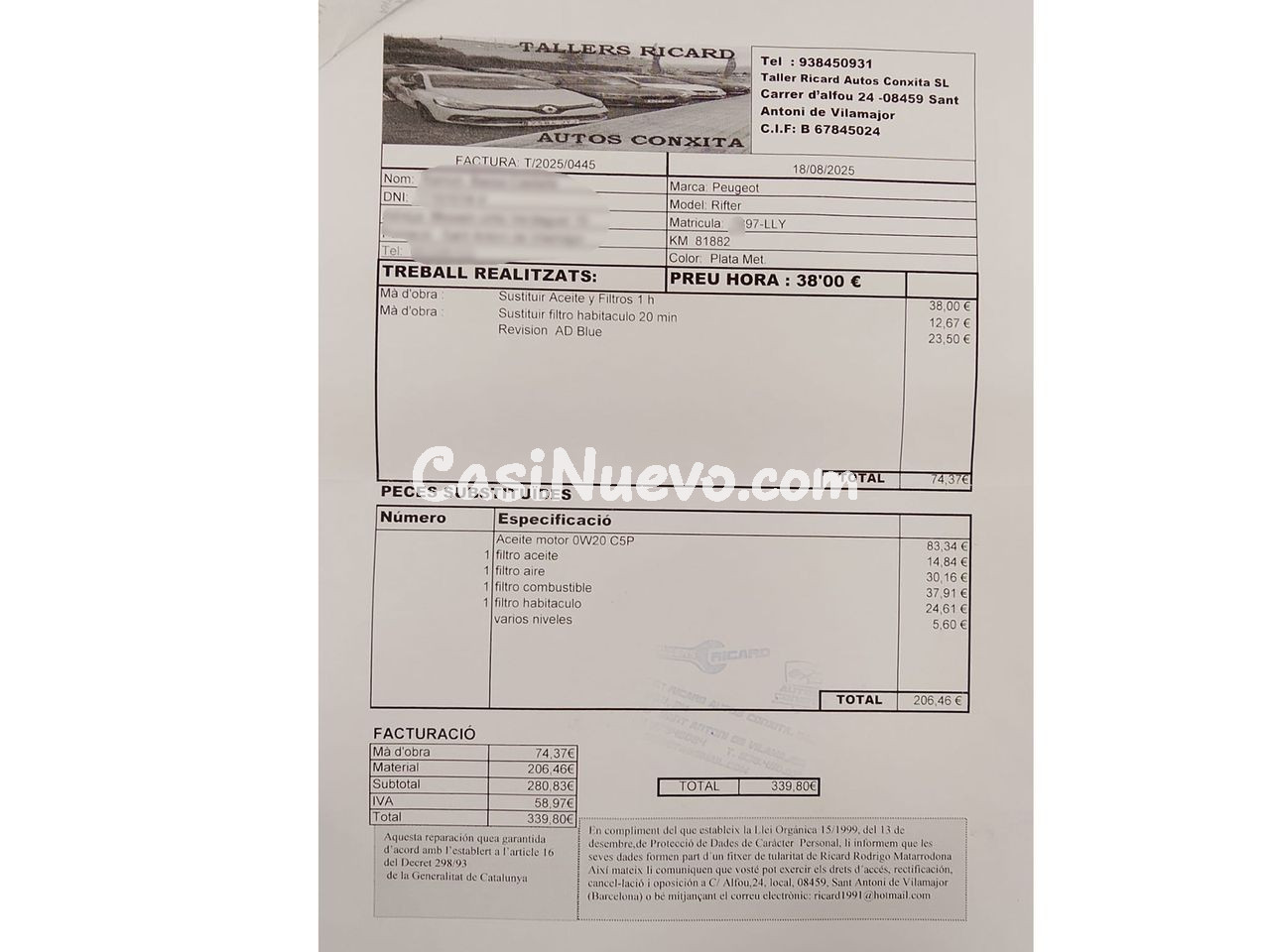 Peugeot Rifter GT - foto 20