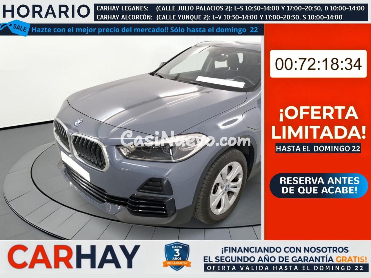BMW X2 1.5 XDRIVE25E PHEV 162KW