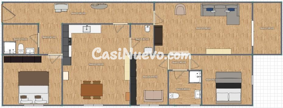 Exclusivo piso de 3 dormitorios, 2 baños, garaje y vistas de - foto 35