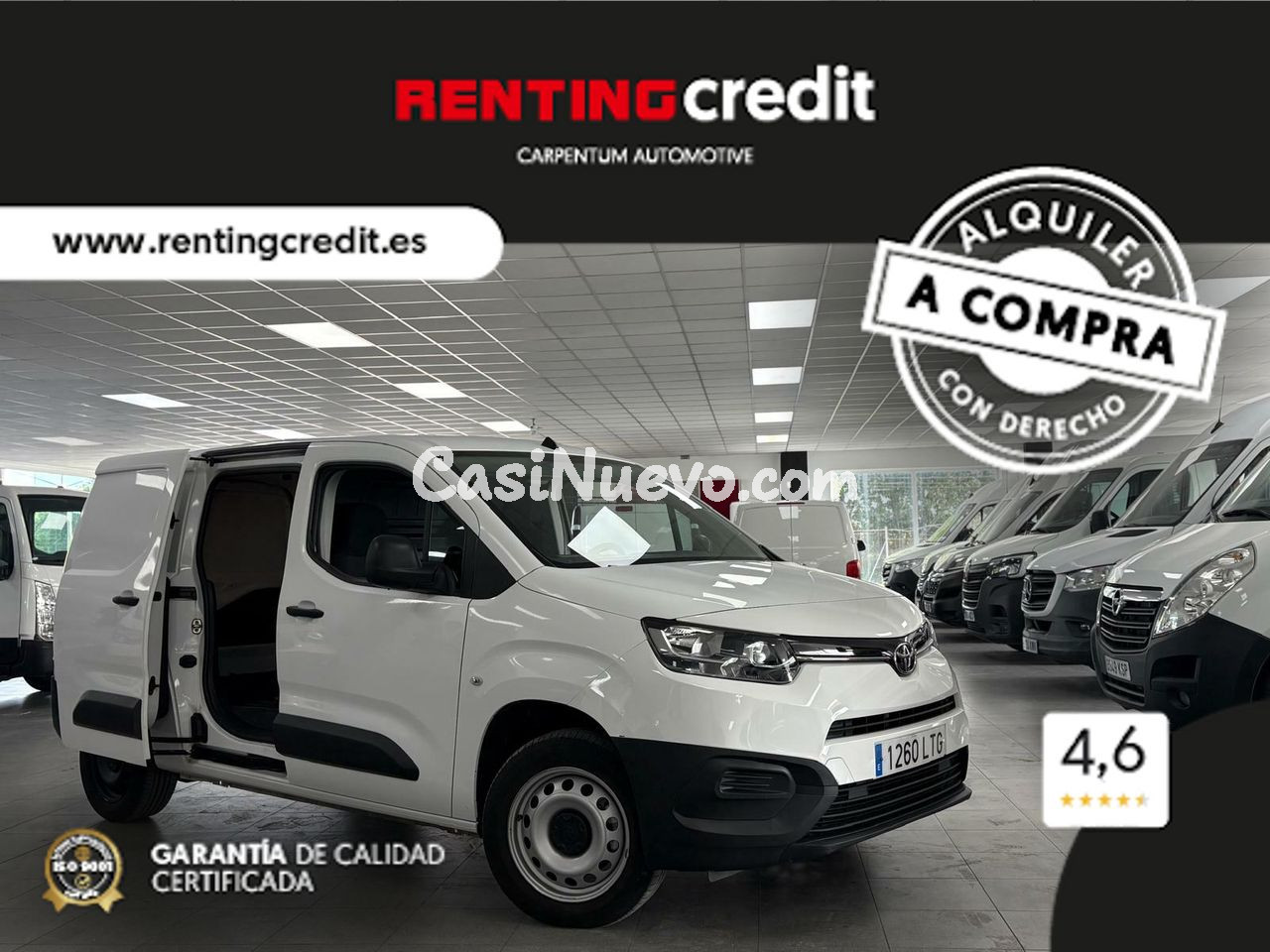 Toyota Proace City 1.5D 75kW (100CV) GX 650kg Media