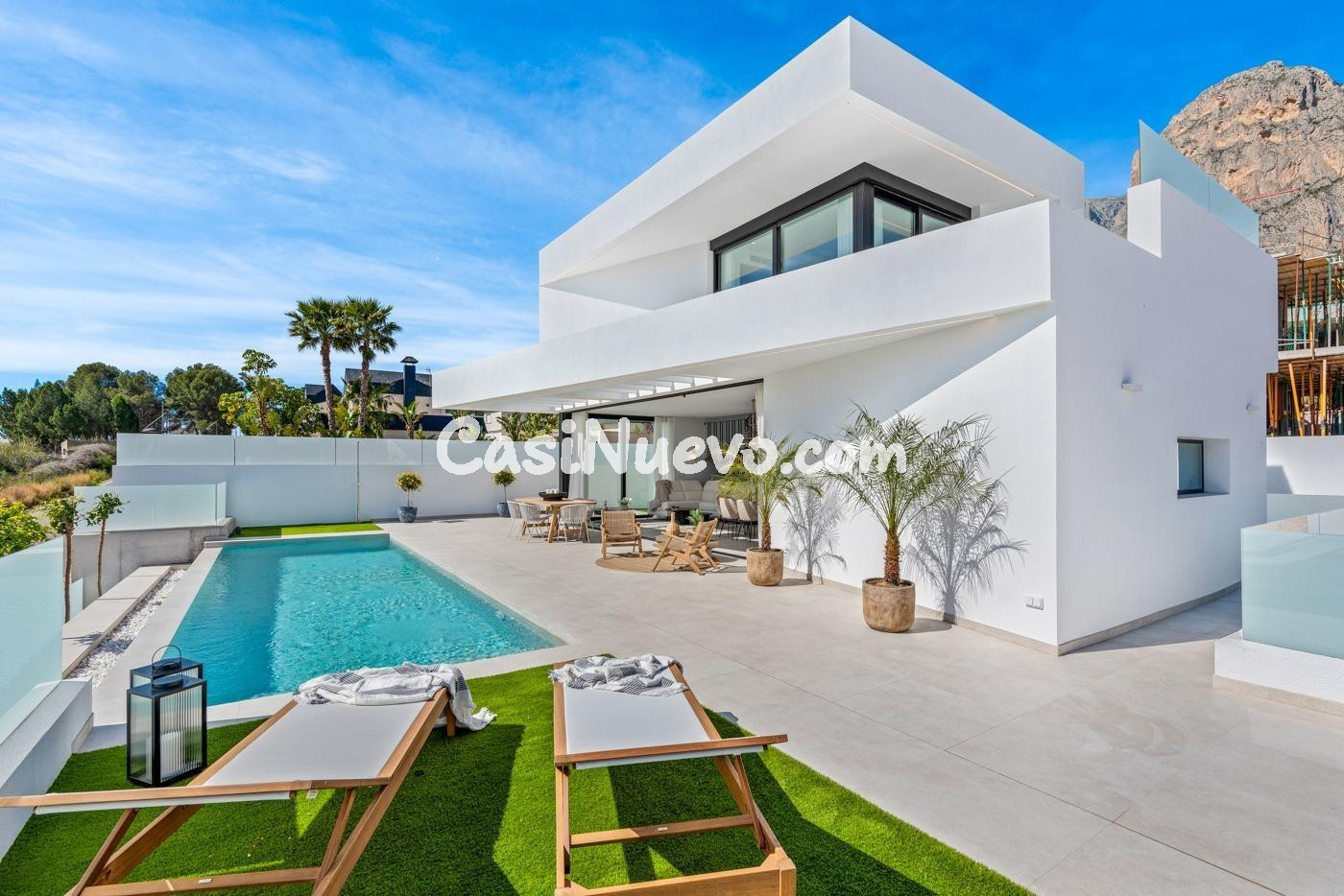 Villa de obra nueva de 3 dormitorios en Polop con piscina pr - foto 2
