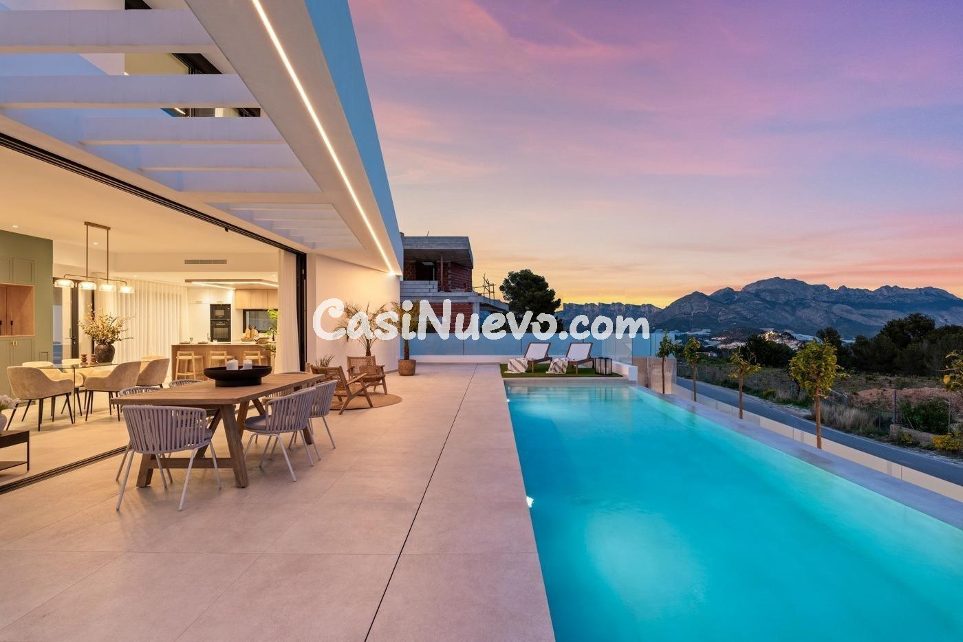 Villa de obra nueva de 3 dormitorios en Polop con piscina pr - foto 3