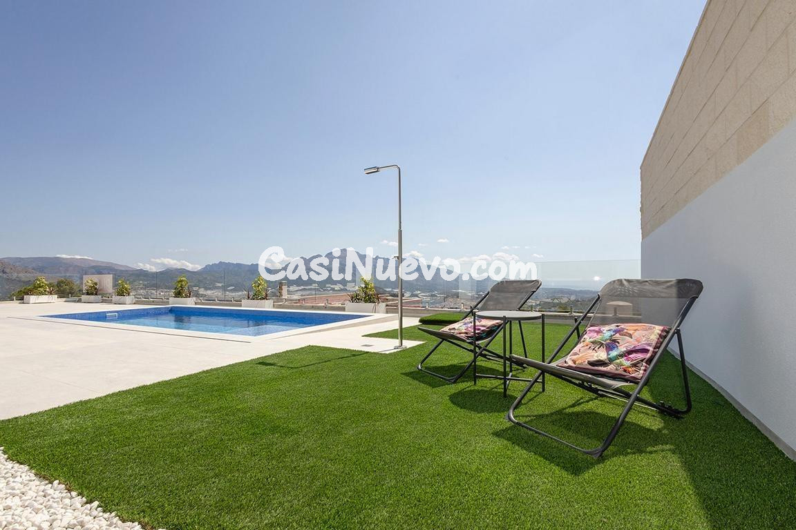 Impresionante villa de obra nueva en Polop con vistas al mar - foto 5