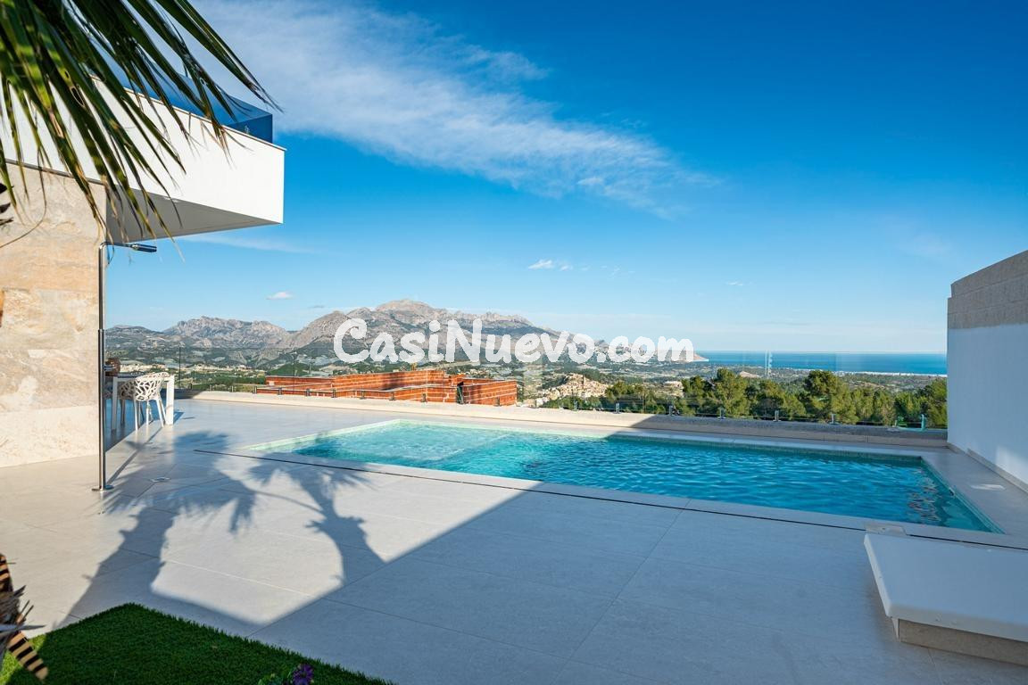 Impresionante villa de obra nueva en Polop con vistas al mar - foto 3