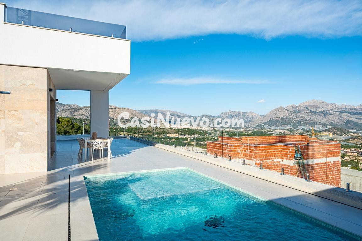 Impresionante villa de obra nueva en Polop con vistas al mar - foto 5