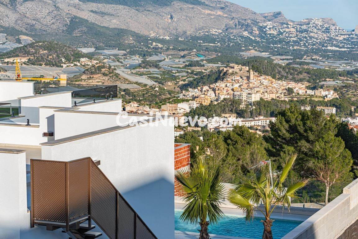 Impresionante villa de obra nueva en Polop con vistas al mar - foto 15