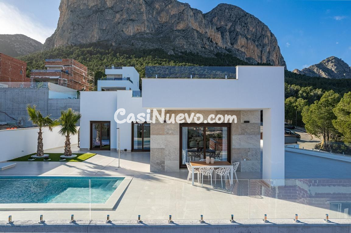 Impresionante villa de obra nueva en Polop con vistas al mar - foto 19