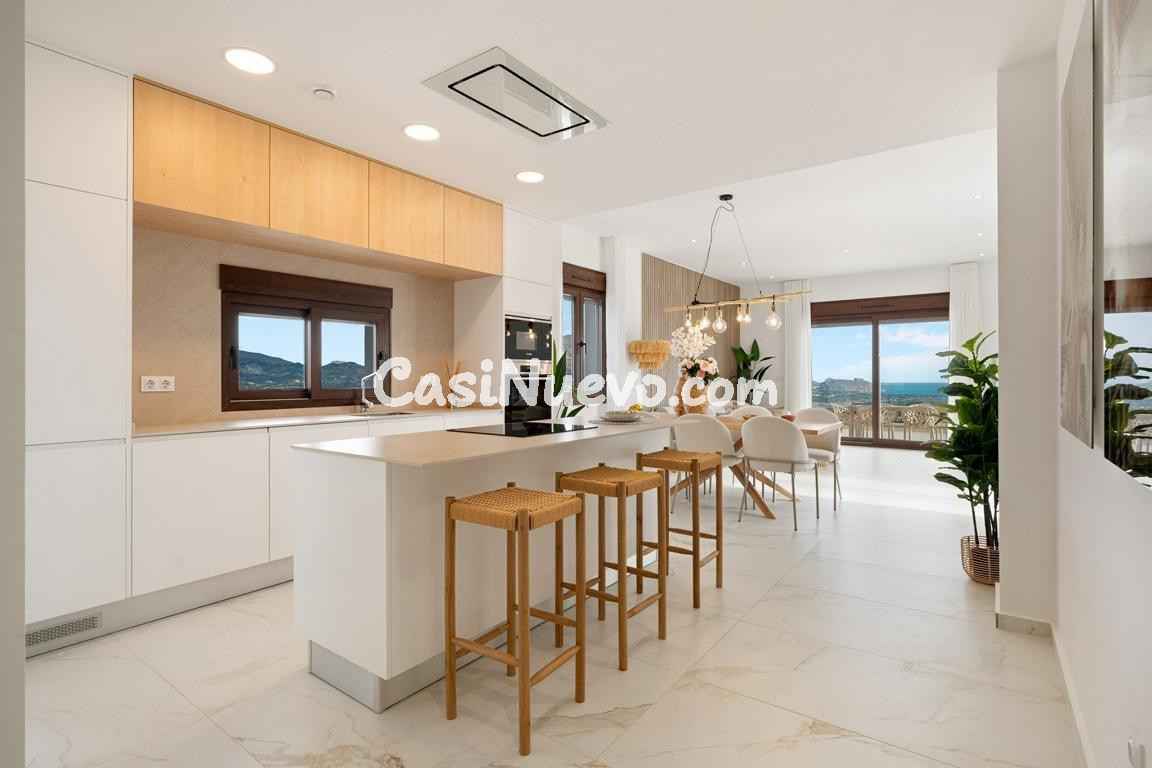 Impresionante villa de obra nueva en Polop con vistas al mar - foto 22