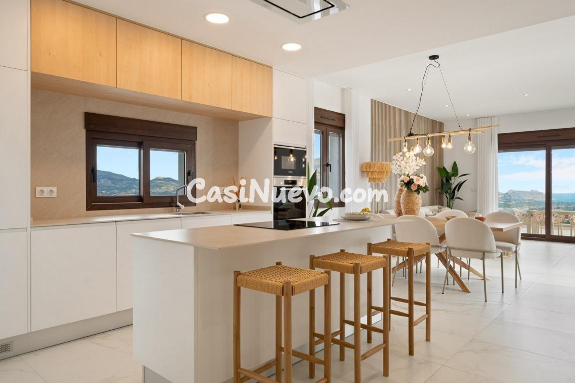 Impresionante villa de obra nueva en Polop con vistas al mar - foto 23