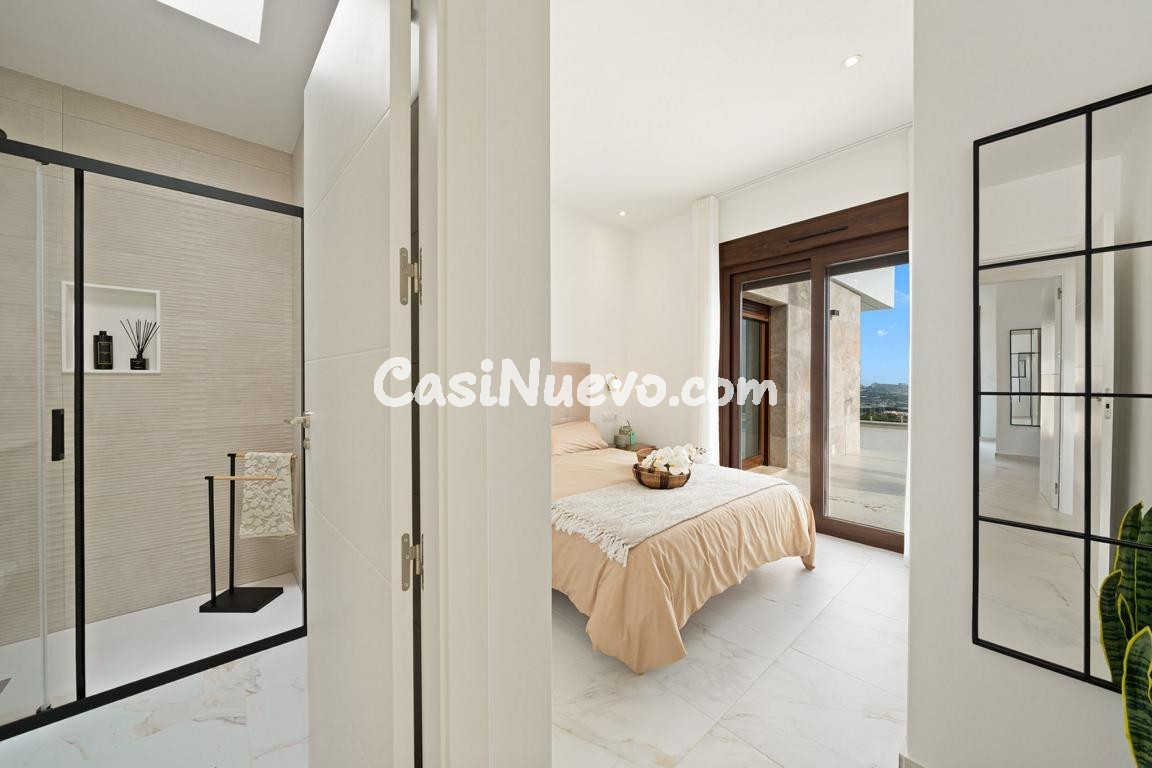 Impresionante villa de obra nueva en Polop con vistas al mar - foto 42