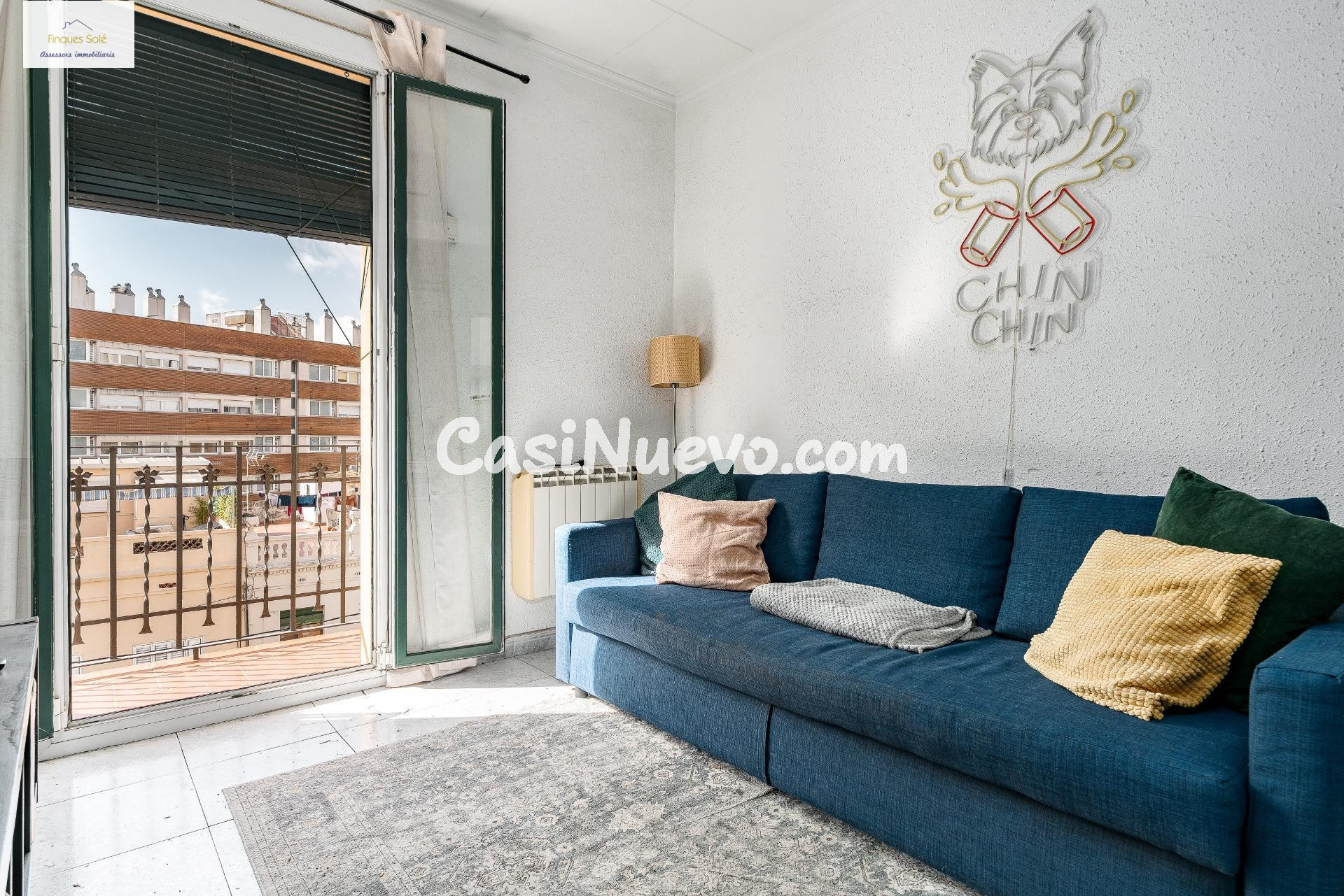 Pis lluminós amb balcó al Poblenou – A un pas del mar
