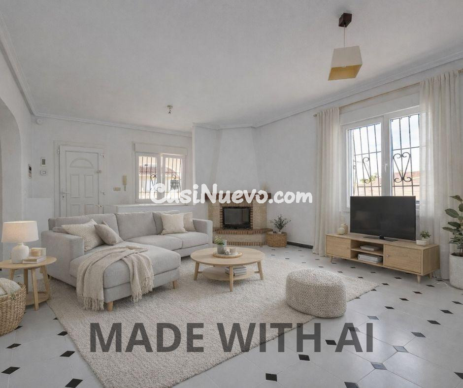 Chalet en El Chaparral, Torrevieja con parcela de 400 m2, pi - foto 5