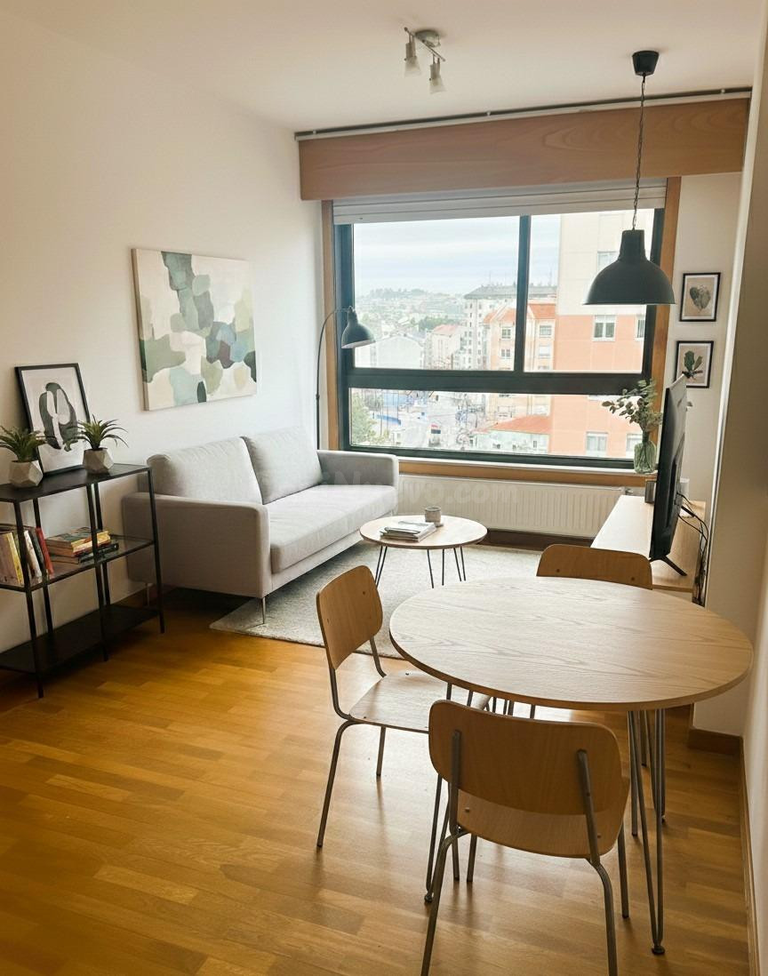Apartamento luminoso con garaje y trastero en O Burgo, Culle