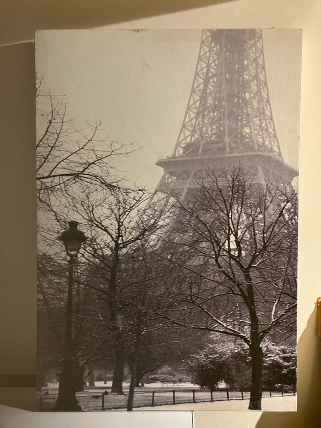 Cuadro Torre Eiffel París 62x90x4.5 cm