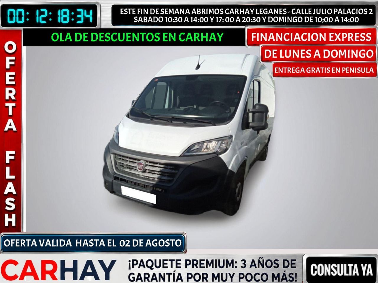 FIAT DUCATO 35 L2H2 Nat.Pow (100kW) EU6 D-temp GNC
