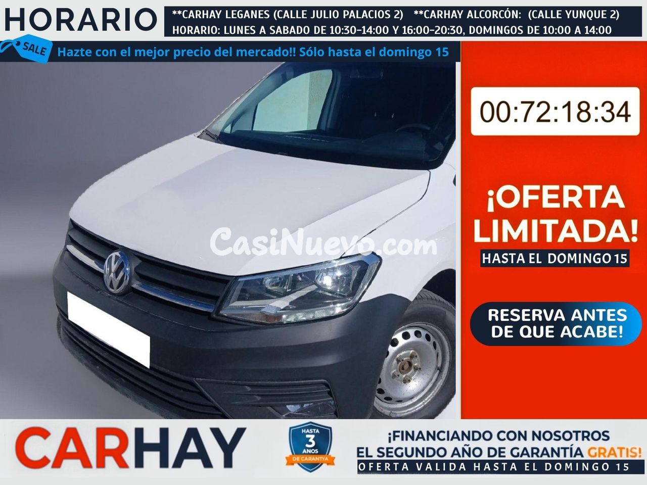 VOLKSWAGEN CADDY Profesional Furgón 2.0 TDI 75kW BMT (CX)