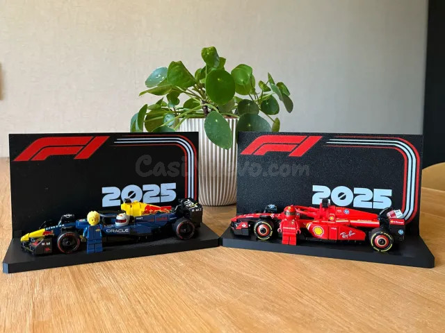 Exhibidor LEGO F1 Speedchamps 2025