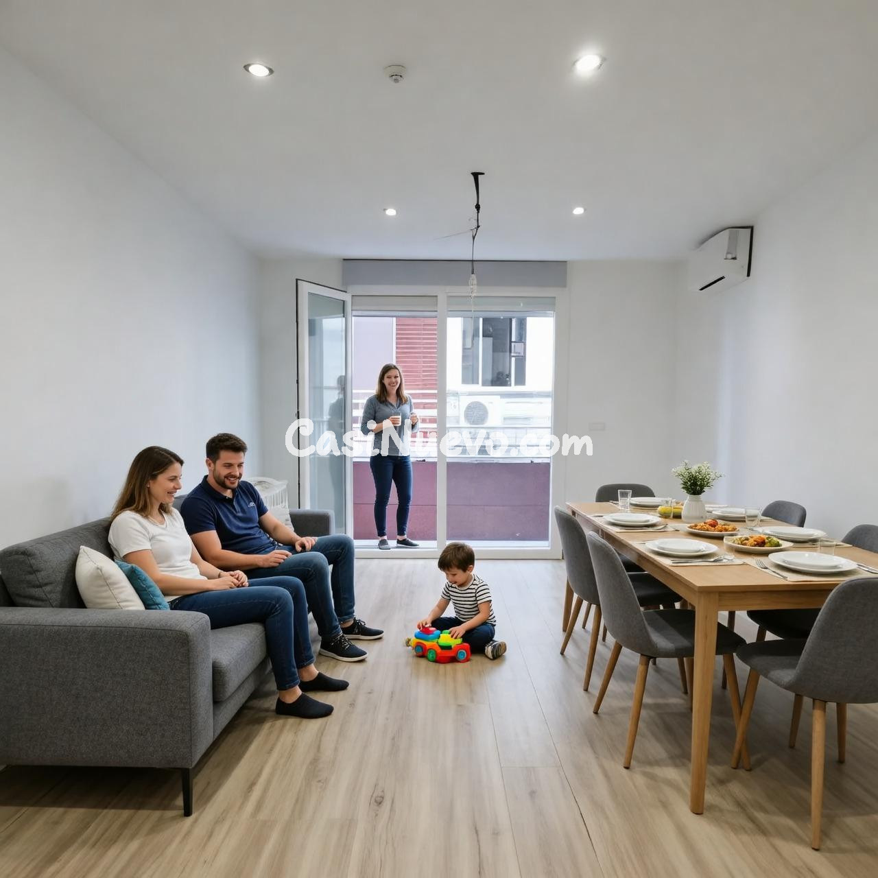 Piso reformado de 3 dormitorios con calefacción central incl