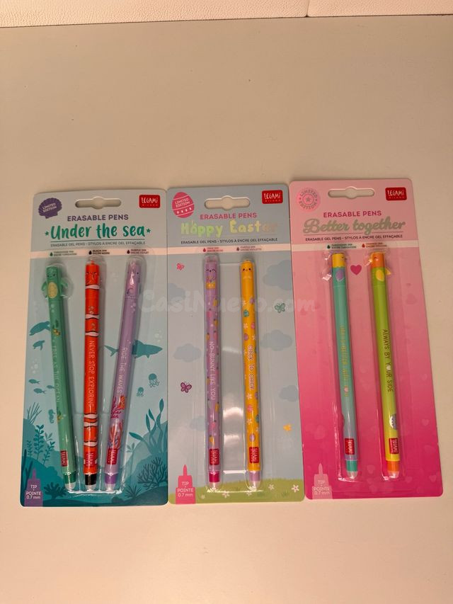 Legami Bolígrafos Borrables (3 Sets)