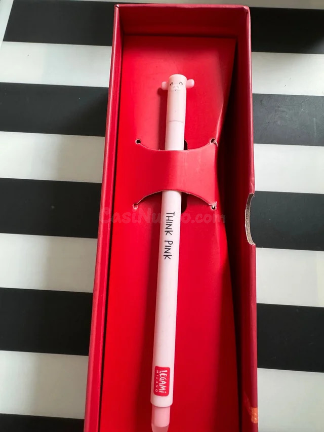Bolígrafo borrable cerdo rosa de Legami