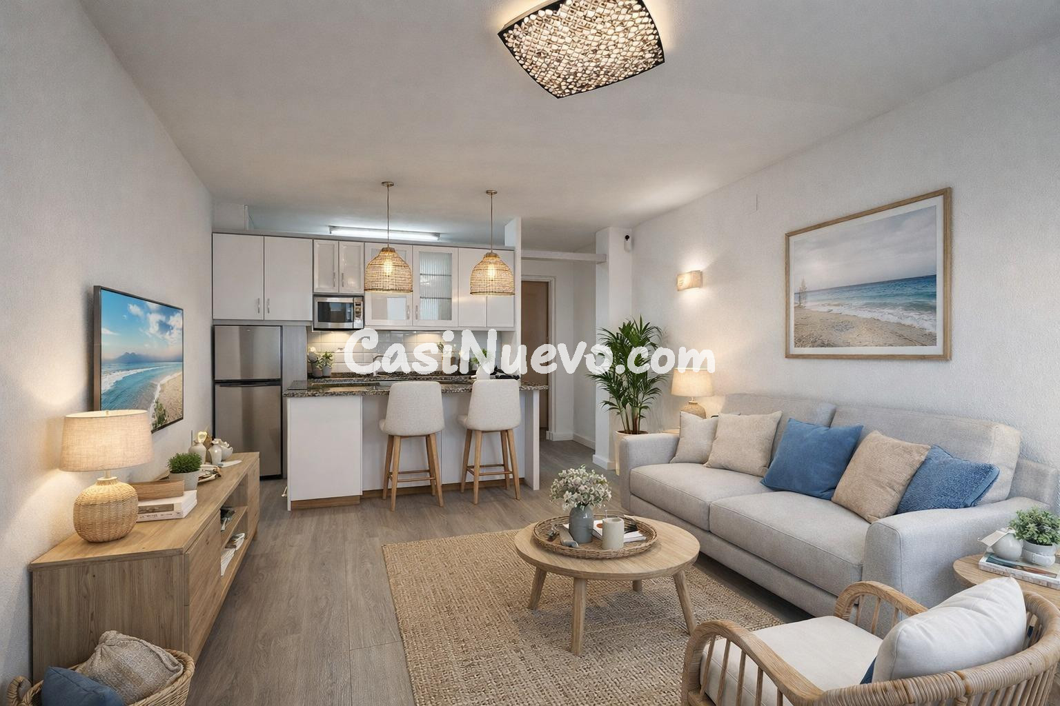 Apartamento reformado a 1 minuto de la playa en Roses