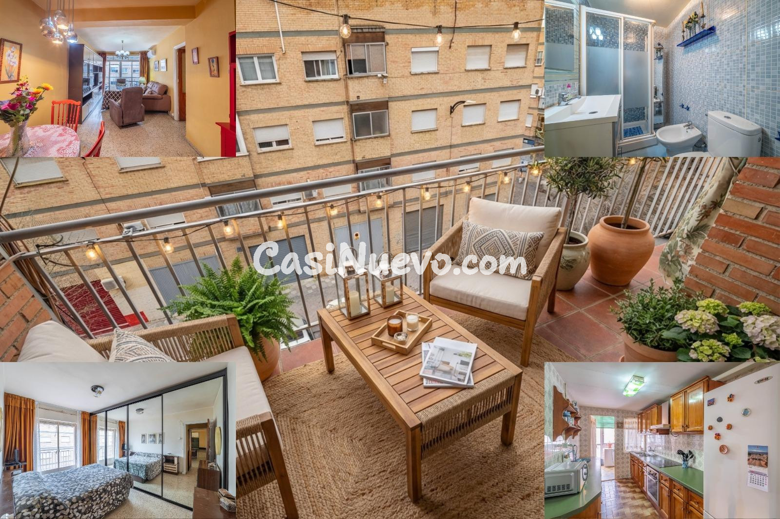 Luminoso piso exterior con terraza junto a Avenida de Dílar 