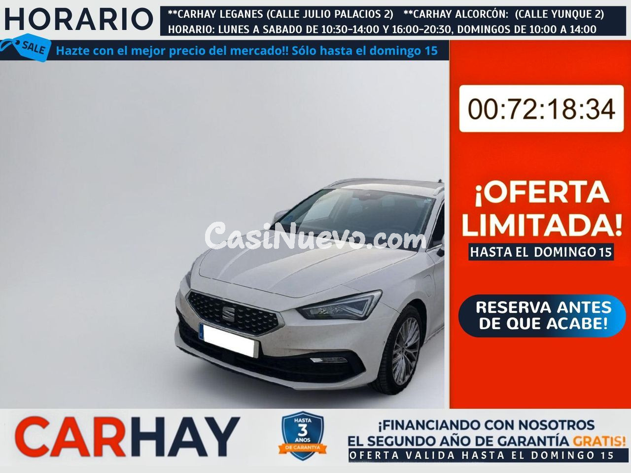 Seat Leon SP 1.4 e-Hybrid DSG S&S Xcellence Go L