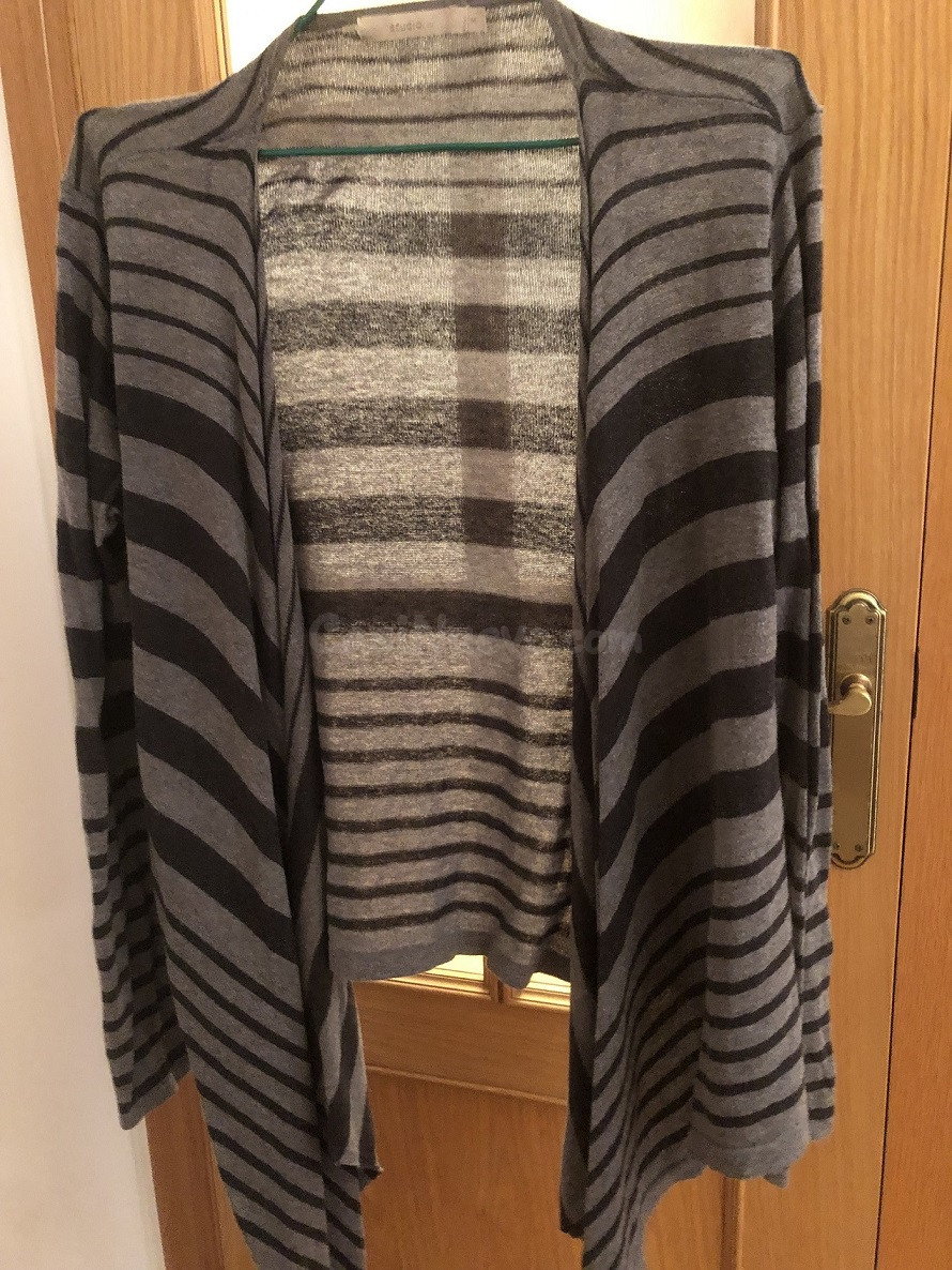 Jersey fino a rayas gris talla M - foto 4