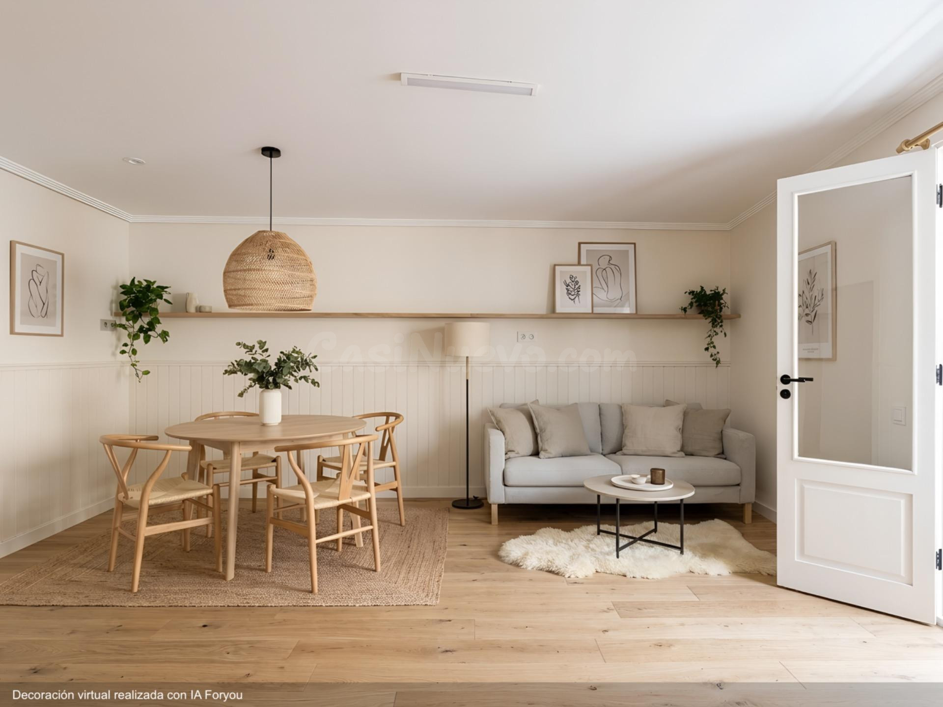 Un piso luminoso con balcón y vistas abiertas en Azkoitia