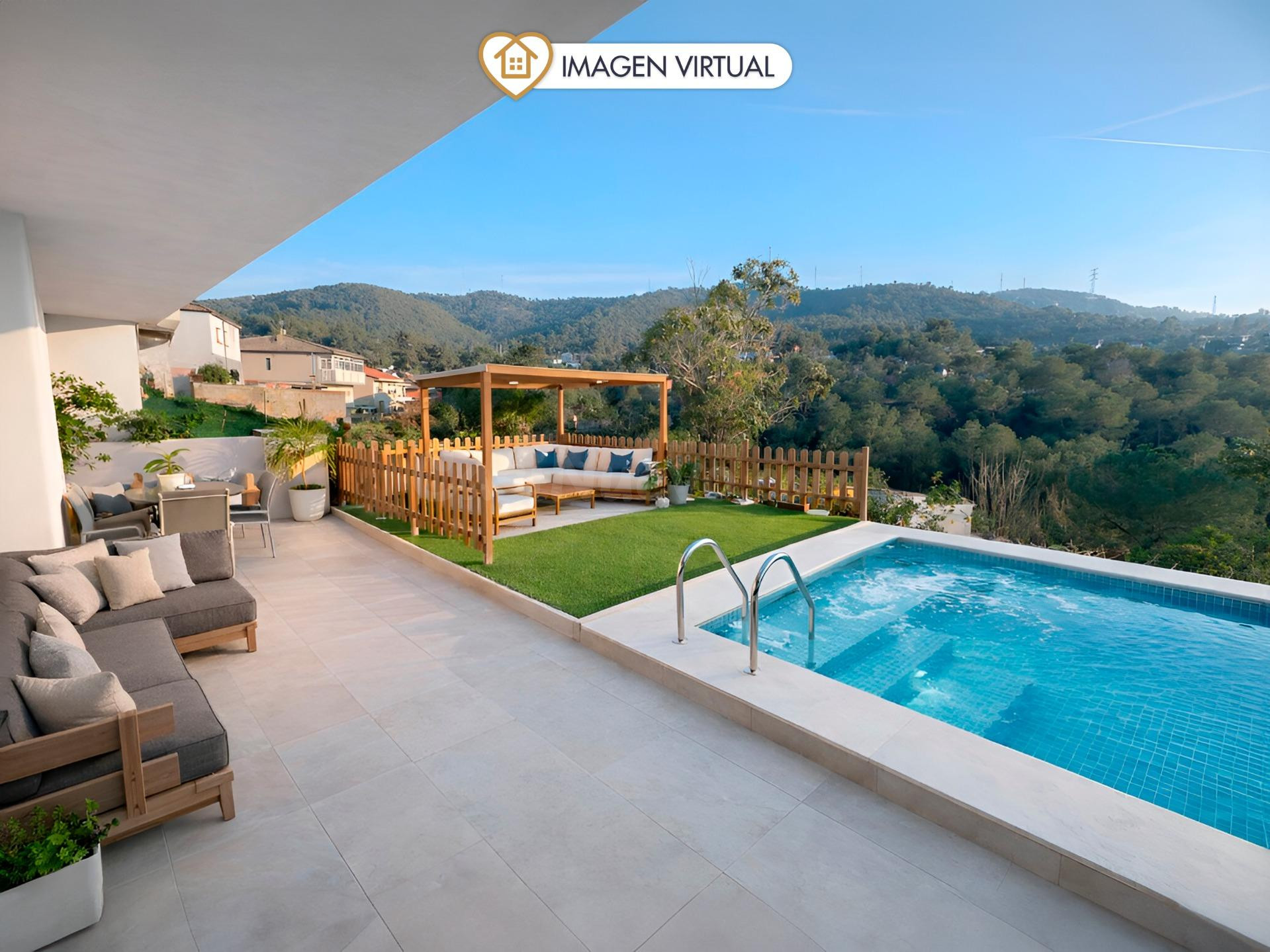 Casa con piscina y gran parcela en plena naturaleza